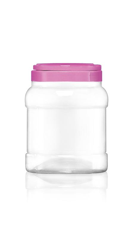 PET 120mm Series Wide Mouth Jar (J1000) - 2200 ml PET Round Jar with Certification FSSC, HACCP, ISO22000, IMS, BV