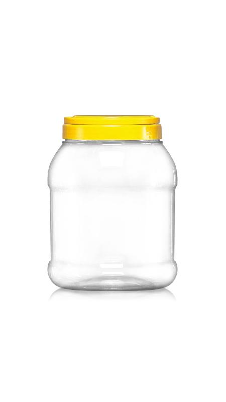 PET 120mm Series Wide Mouth Jar (J1500S) - 3250 ml PET Round Jar with Certification FSSC, HACCP, ISO22000, IMS, BV