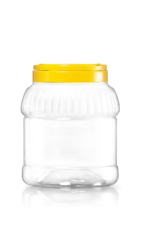 PET 120mm Series Wide Mouth Jar (J1120) - 2800 ml PET Stripped Round Jar with Certification FSSC, HACCP, ISO22000, IMS, BV