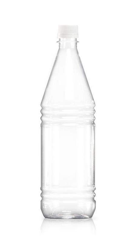 PET 28mm Series Bottles (W1000) - 1000 ml PET Round Water Bottle with Certification FSSC, HACCP, ISO22000, IMS, BV