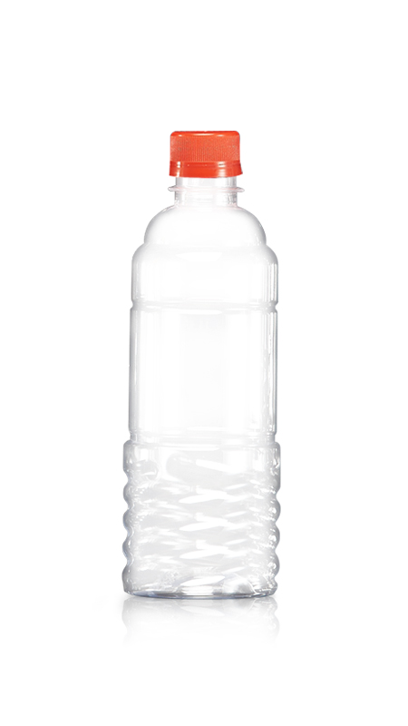 Sticle din seria PET de 28 mm (W500) - Sticlă rotundă de apă PET de 500 ml cu certificare FSSC, HACCP, ISO22000, IMS, BV