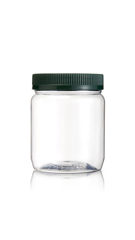 PET 70mm Series Wide Mouth Jar (WK400) - 450 ml PET Round Jar with Certification FSSC, HACCP, ISO22000, IMS, BV