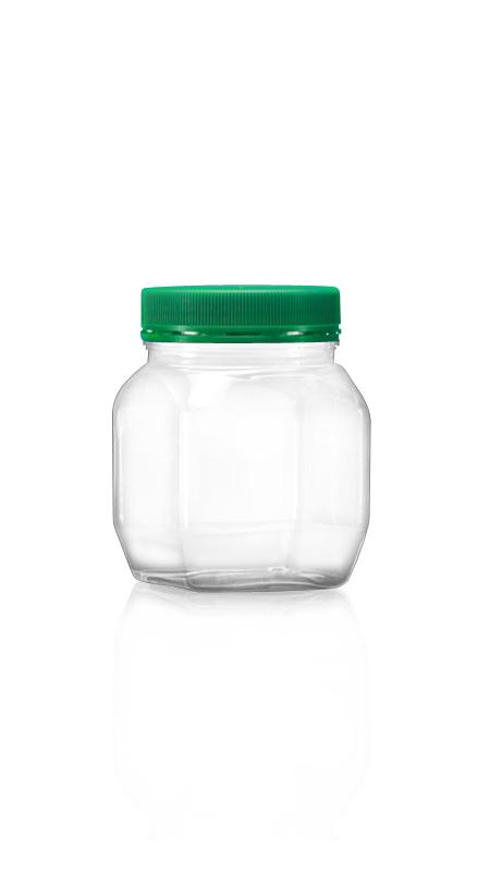 PET 63mm Series Wide Mouth Jar (A287) - 300 ml PET Square Jar with Certification FSSC, HACCP, ISO22000, IMS, BV