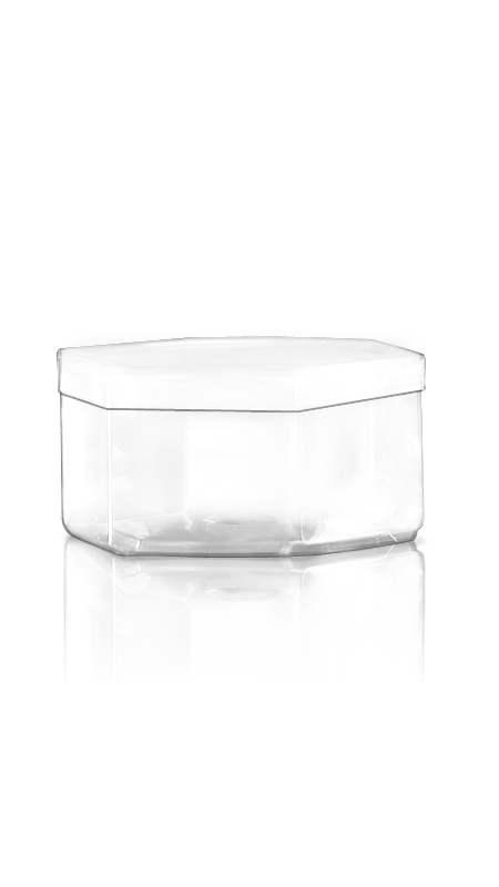 The S Series PET Container S12 - 550 ml S Series PET Hexagonal Jar