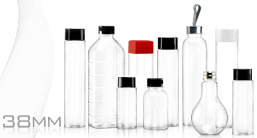 Bottiglie per bevande serie 38 mm