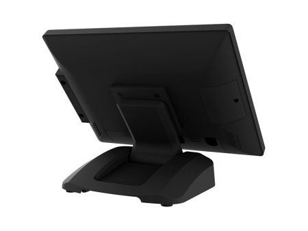 Android POS with foldable and rotatable stand.