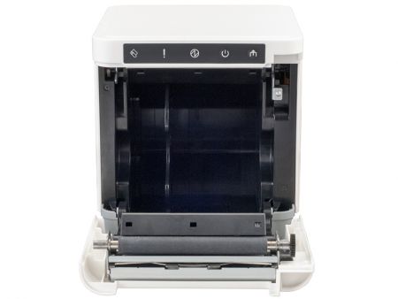 Chargement rapide de l'imprimante de reçus et entretien facile.