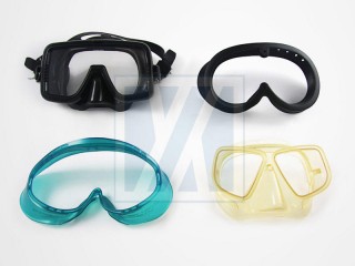 Máscara de mergulho, calibre - Tampa de borracha do console de mergulho, tampa de borracha do manômetro de mergulho, tampa do aparelho, pulseira de relógio e alça de suporte.