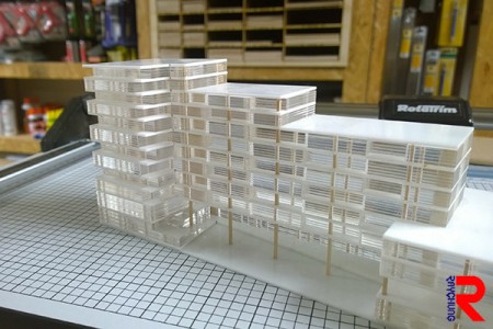 The acrylic architecture model.