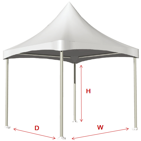 ヨーロッパのテントイベントテント/ウェディングテント/モデルテント/改良されたアリシャンテント（フェニックステント）（3M 4M 5M 6M 12M） - フェニックステント仕様図