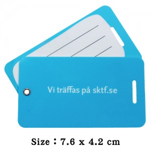 Plastic Double Luggage Tag