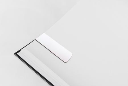 Silver PVC Magnetic Bookmark