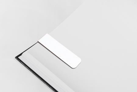 White PVC Magnetic Bookmark