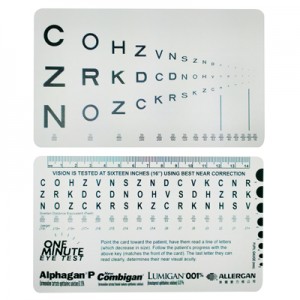 Eye Chart Card