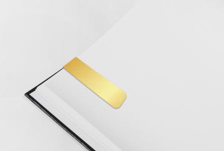 Gold PVC Magnetic Bookmark