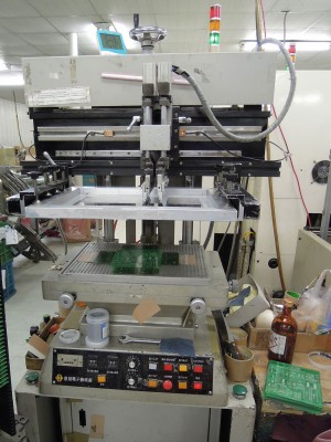 Production - . Auto-Solder Paste Printing machine