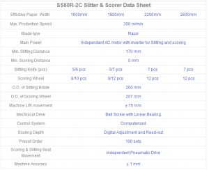 0 स्कोरिंग कम्प्यूटरीकृत स्लिटर और स्कोरर SS60R-2C