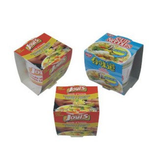 Bowl / Cup of Instant Noodles with Packaging