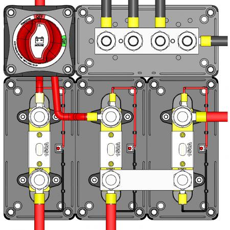 Heavy-Duty Modular Design Fuse Block & Bus Bars