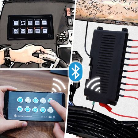 Membrane Touch Control Panel with Remote Control Box