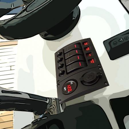 C-7 Curved Water-resistant Switch Panel