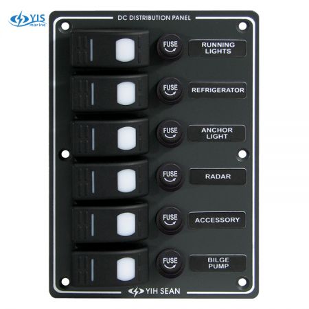 Sp3016f 6p Water Resistant Switch Panel Fuse Industrial