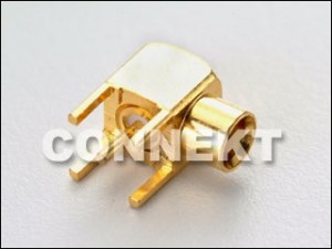 MCX Jack For P.C.B Mount (4 Legs), Right Angle