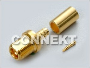 Type de sertissage de cloison MMCX Jack pour câble RG316/RG174/RG188/RD316