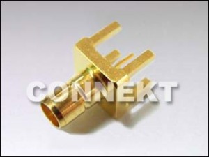 Conector SMB para montagem em PCB (4 pernas)