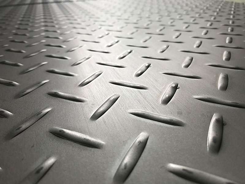 Stainless Steel Checker Plates Manufactured by Stamping