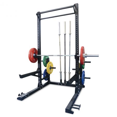 weightlifting rack with weights