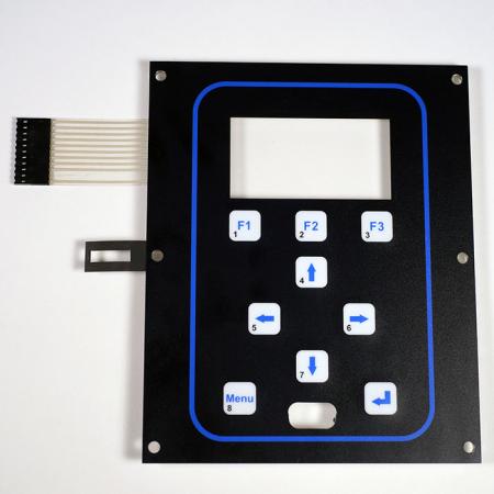 Membranomkopplare - Membranomkopplare är gränssnittsverktyg för användarutrustning som möjliggör kommunikation av kommandon från användare till elektroniska enheter.