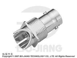 Conector coaxial RF fêmea BNC, formato de ângulo reto para fonte do tipo PCB | 26 anos de fornecedor de conectores coaxiais | Bo-Jiang
