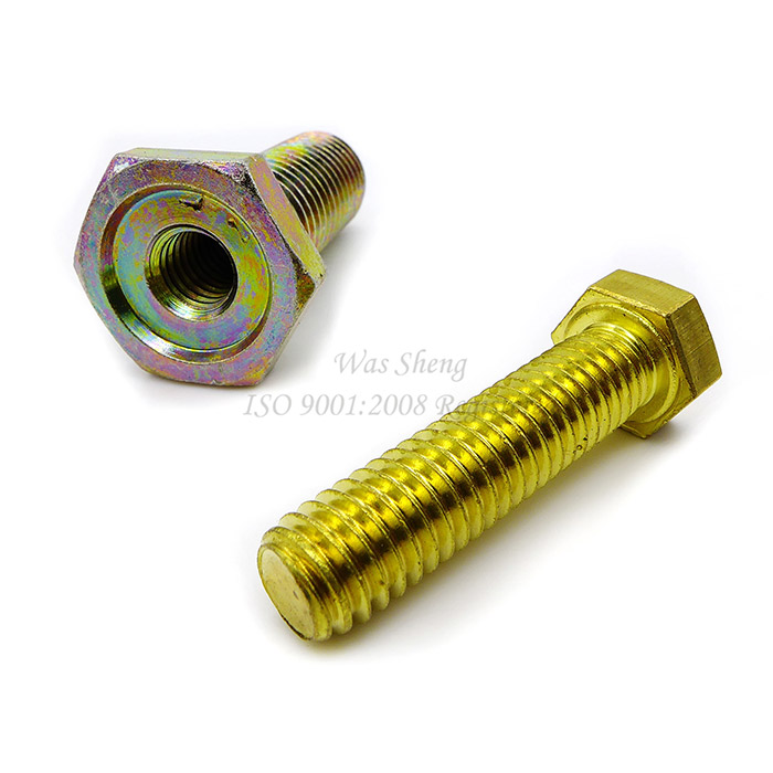 Brass Hex Socket Head Cap Screws Full Thread External Hexagon, Steel