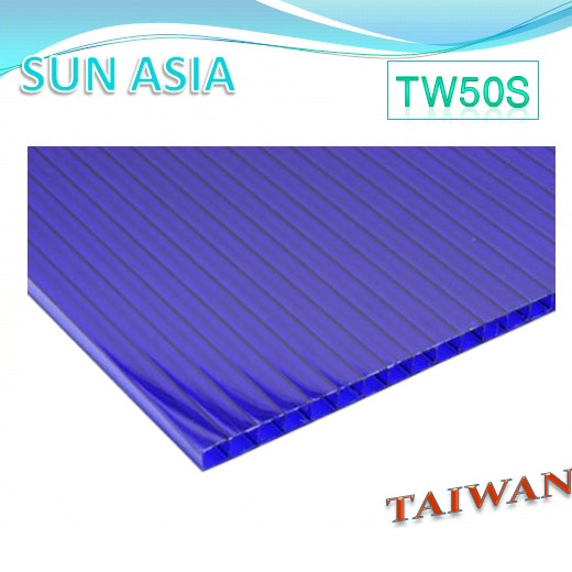 Twin Wall Polycarbonate Sheet (Blue) - Twin Wall Polycarbonate Sheet (Blue)