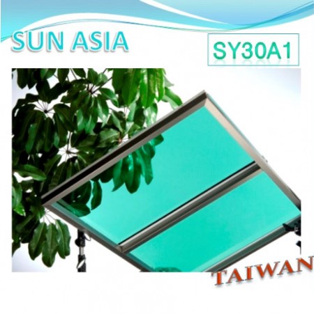 Твердый поликарбонатный лист UV400 (светло-зеленый)