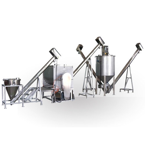Grains Mixing and Transporting Packing System