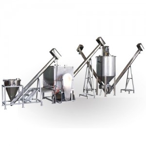 Sistema de envasado de mezcla y transporte de granos 