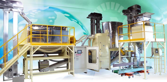 ribbon blender and mixer turnkey processing line