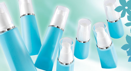 frascos de cosméticos Soft Touch Series