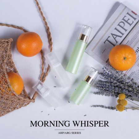 Morning Whisper (บรรจุภัณฑ์เครื่องสำอางและสกินแคร์ ECO PETG & PP Airless)
