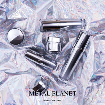 Metal Planet (acryl luxe cosmetica- en huidverzorgingsverpakkingen)