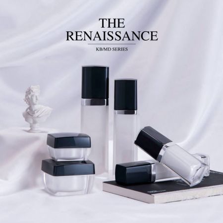 The Renaissance (Vierkante acryl luxe cosmetica- en huidverzorgingsverpakking)