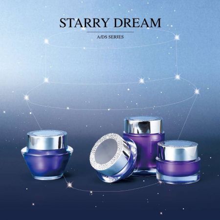 Starry Dream (عبوات مستحضرات التجميل والعناية بالبشرة الفاخرة من الأكريليك)