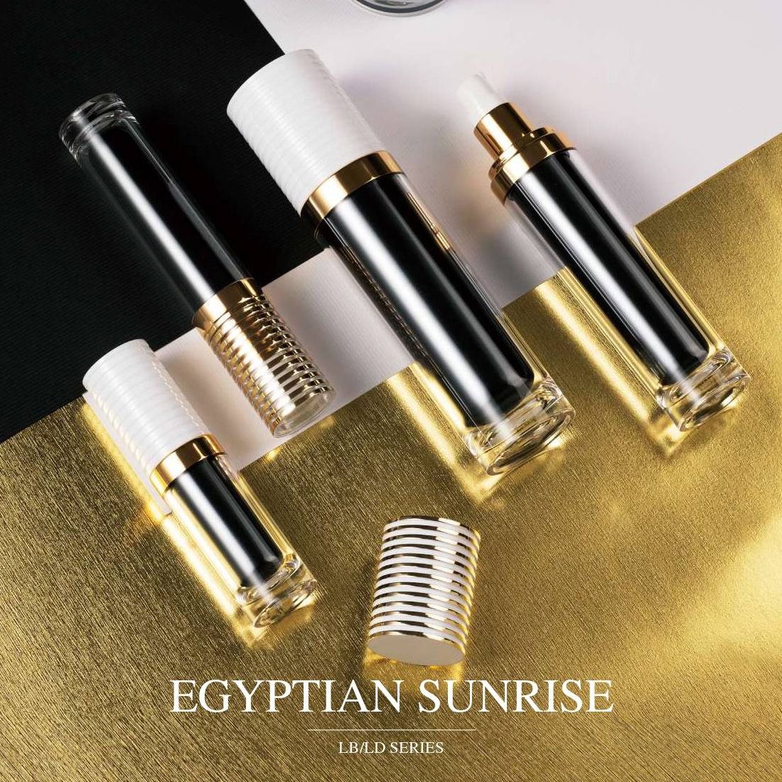 COSJAR cometic container design - Egyptian sunrise series