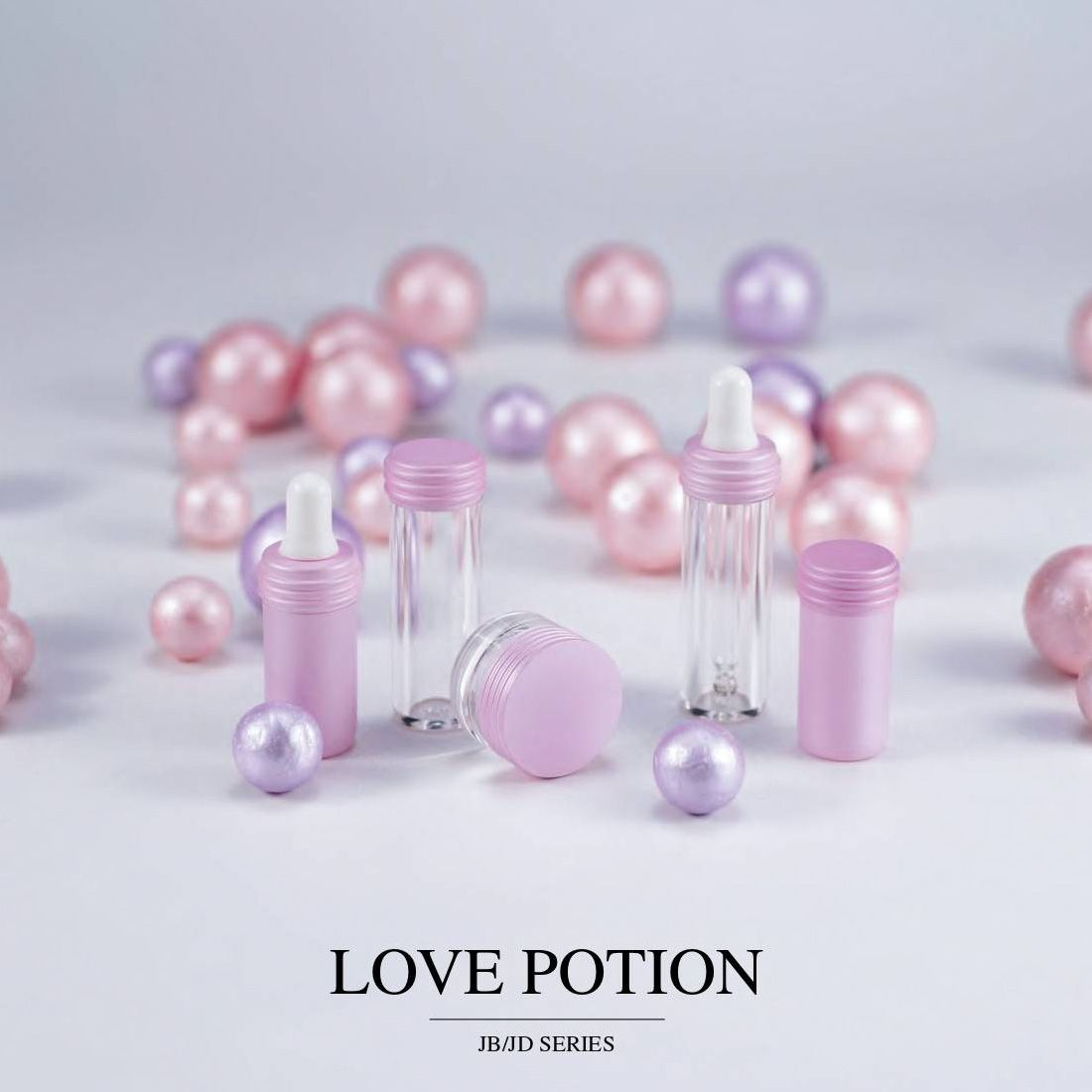 Design de recipiente cometic COSJAR - série Love potion
