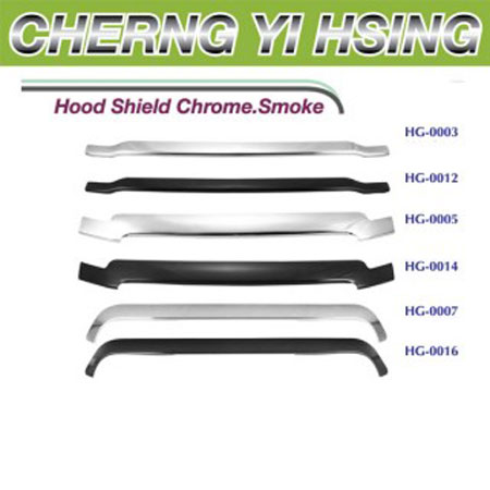 Hood Shield Chrome. Fumaça