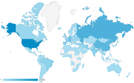 近三個月共有 139 個國家訪客
