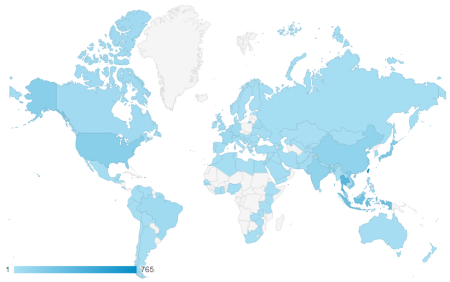近三个月共有112 个国家访客