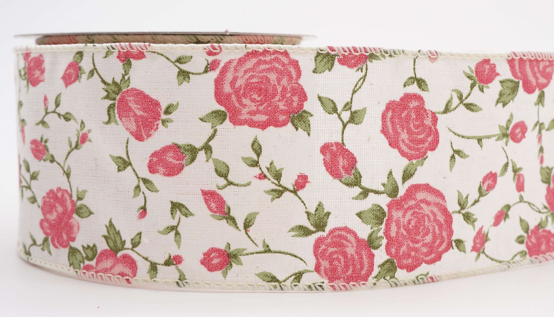 Rose Print Ribbon Supply With Texture Luster And Color Selections From Taiwan King Young